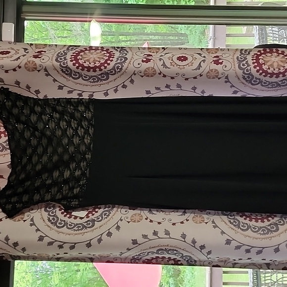 Black Long Evening Cocktail Dress - Picture 4 of 6